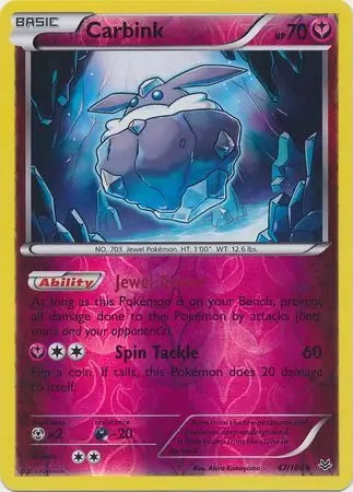 Roaring Skies Carbink #47/108 reverse holo